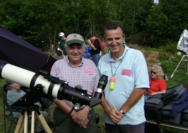 Al Nagler with Frank and the 13mm Ethos Eyepiece