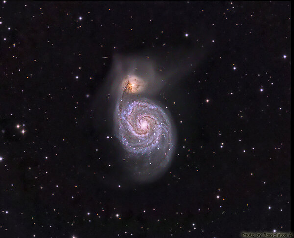 Γαλαξίας Μ51 - Whirlpool Galaxy (corrected)