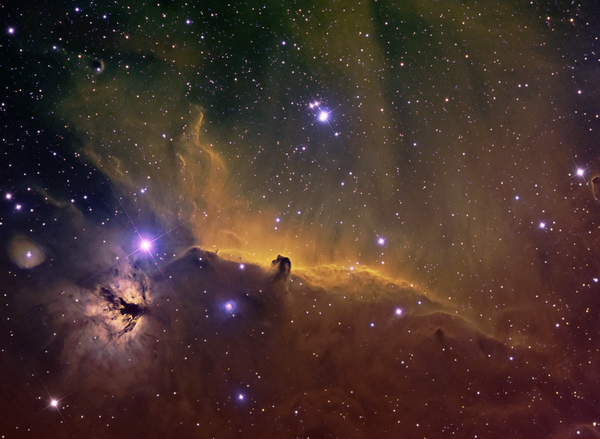 Ic 434 - The Horse Head Nebula (hubble Palette)