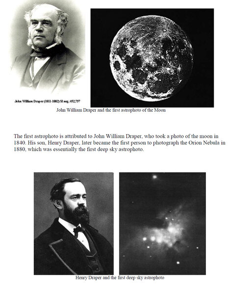 Οι πρώτες αστροφωτογραφίες στην ιστορία