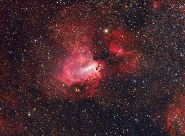 Omega Nebula - M17 In Widefield