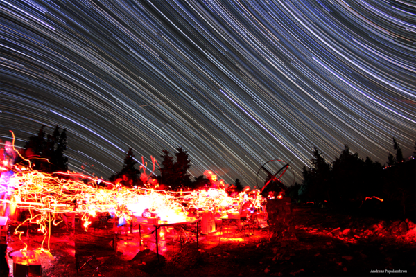 Αστροΐχνη 6 ωρών στο χώρο των παρατηρητών από το φθινοπωρινό Πάρνωνα