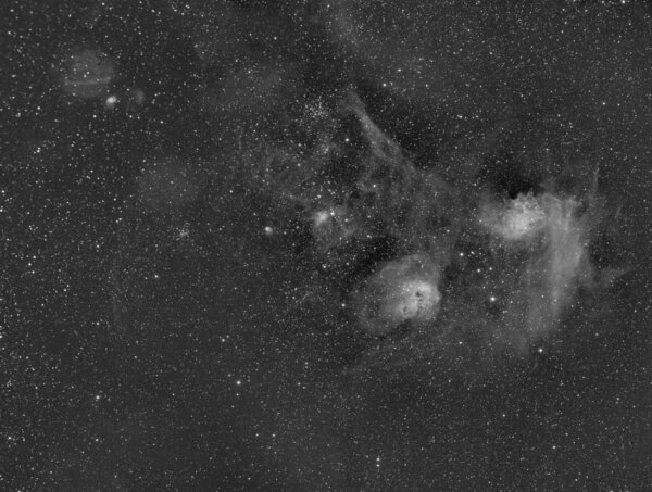 Ic405 & Ic410 Widefield In H-alpha