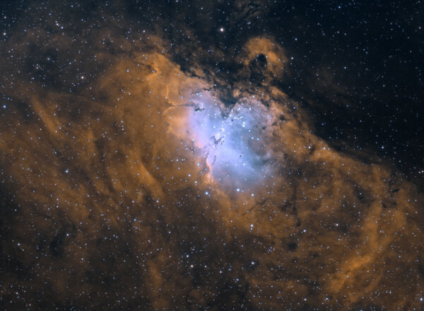 The Eagle Nebula M16 (narrowband Bicolor)
