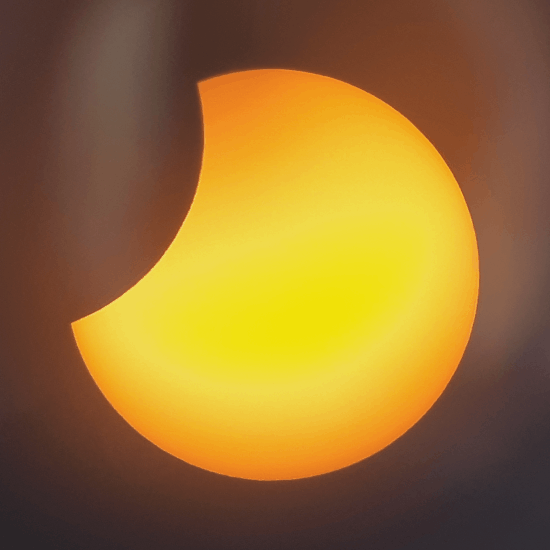 Μερική έκλειψη Ηλίου από την Κω - Animation