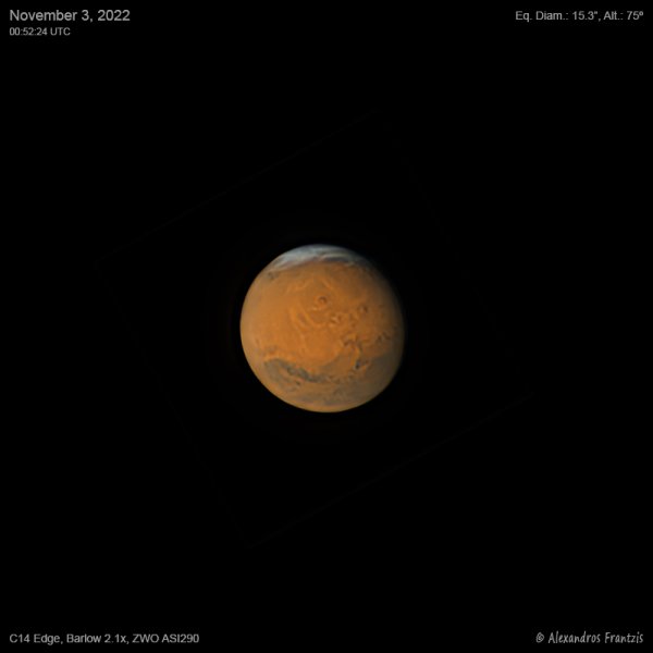 Περισσότερες πληροφορίες για το "2022-11-03-0052_4, Mars, C14 Edge, Barlow 2.1x, ASI 290, 00_52_24 UTC.jpg"
